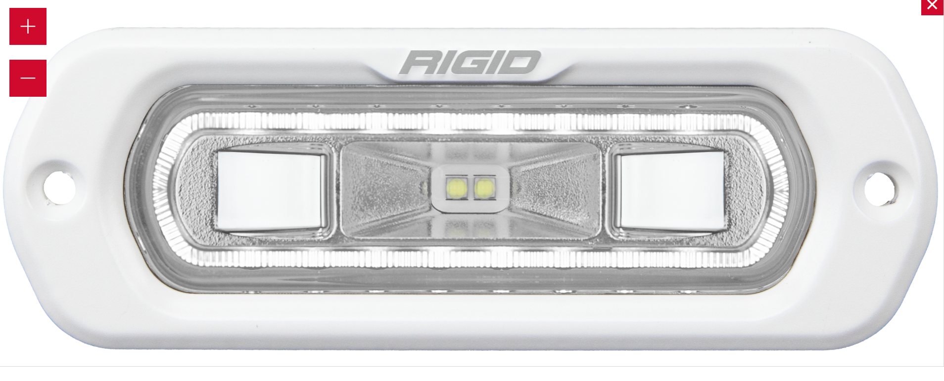 Rigid SR-L Series Marine Spreader Pod 2 Wire Flush Mount White