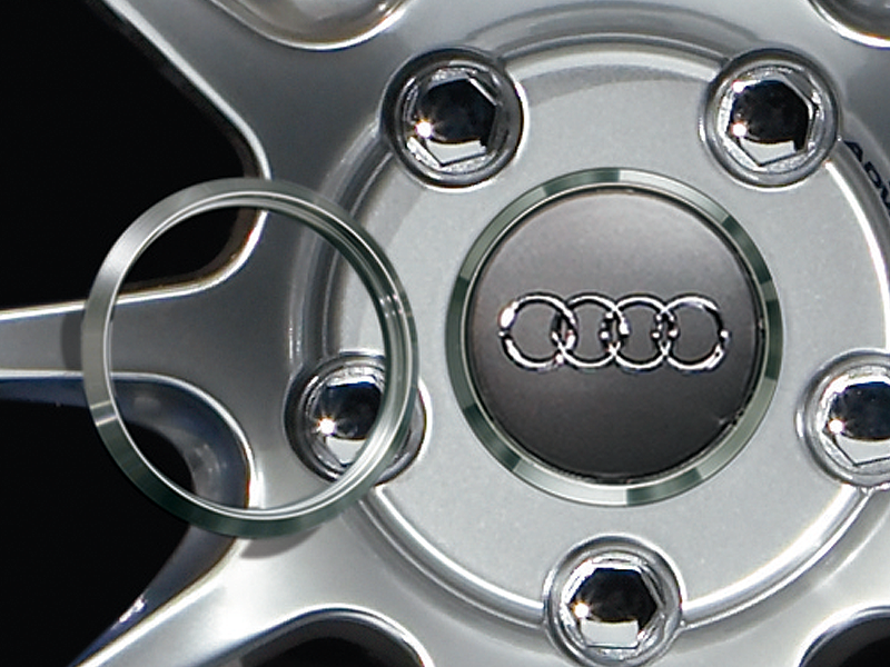 Advan 63mm Audi Centercap Adapter Ring - Silver Alumite Z9343
