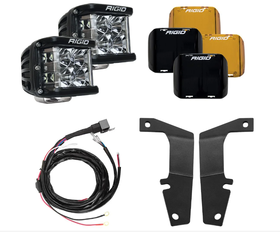 Rigid Industries 2010-2023 Toyota 4Runner A-Pillar Light Kit (Includes D-SS Flood) 46703