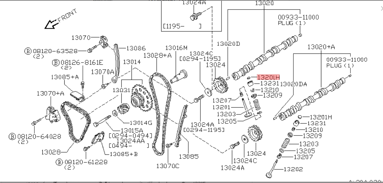 Nissan 13229-53F67 Shim-Valve