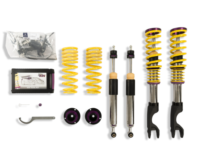 KW V3 Coilover Kit Mercedes C Class (W205) Sedan, Coupe; 4MATIC (AWD) without EDC 35225086