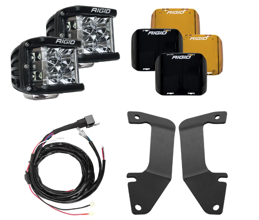 Rigid Industries 2014-2022 Toyota Tundra A-Pillar Light Kit (Includes D-SS Flood) 46705