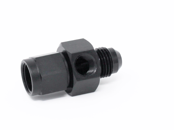 Torque Solution Union Fitting: -6AN Female to Male w/ 1/8 NPT Port TS-FTG-021