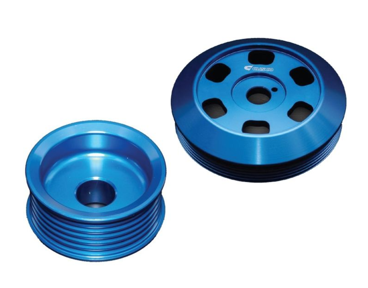 Cusco Subaru STI EJ20 / EJ25 Light Weight Aluminum Pulley Set - Blue 6A1 733 A