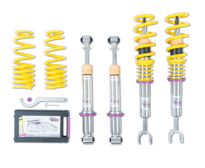 KW V1 Coilover Kit Audi A4, S4 (8D/B5, B5S)  Sedan + Avant; Quattro incl. S4; All Engines 10210032