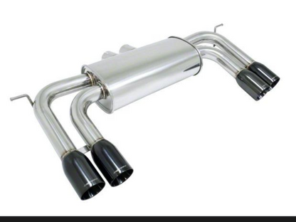 Megan Racing Axle Back Exhaust for 2010-2014 BMW X5M / X6M Blue Titanium Tips