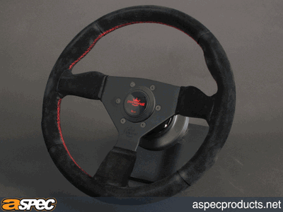 Personal NEO Grinta 330mm Black Suede Steering Wheel