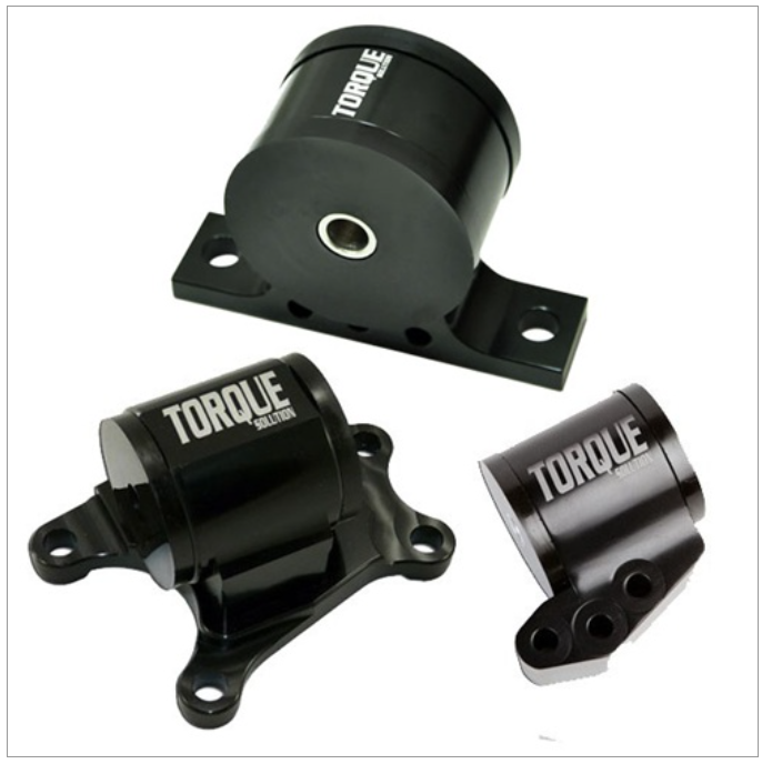 Torque Solution Billet aluminum 3 piece Engine Mount kit: Mitsubishi Evolution VII-IX 2001-2006