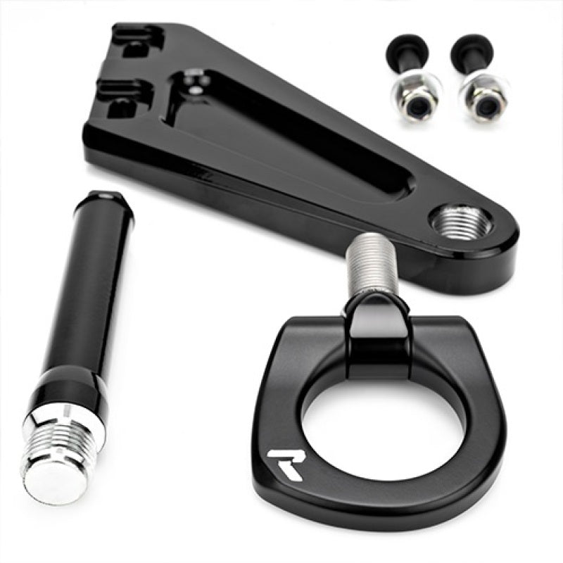 Raceseng 2015+ Ford Mustang GT/GT350/GT350R/V6 Tug Tow Hook (Front) - Black 06301B-1526101-0632