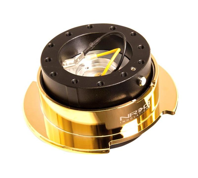 NRG Quick Release Gen: 2.5 Black Body - Chrome Gold Ring