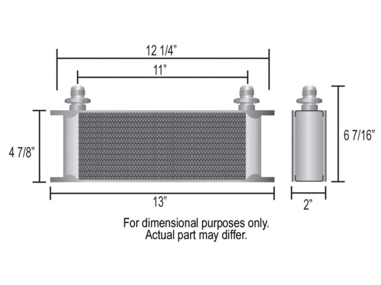 Derale 16-Row Stack Plate Trans Cooler Kit (-6AN)