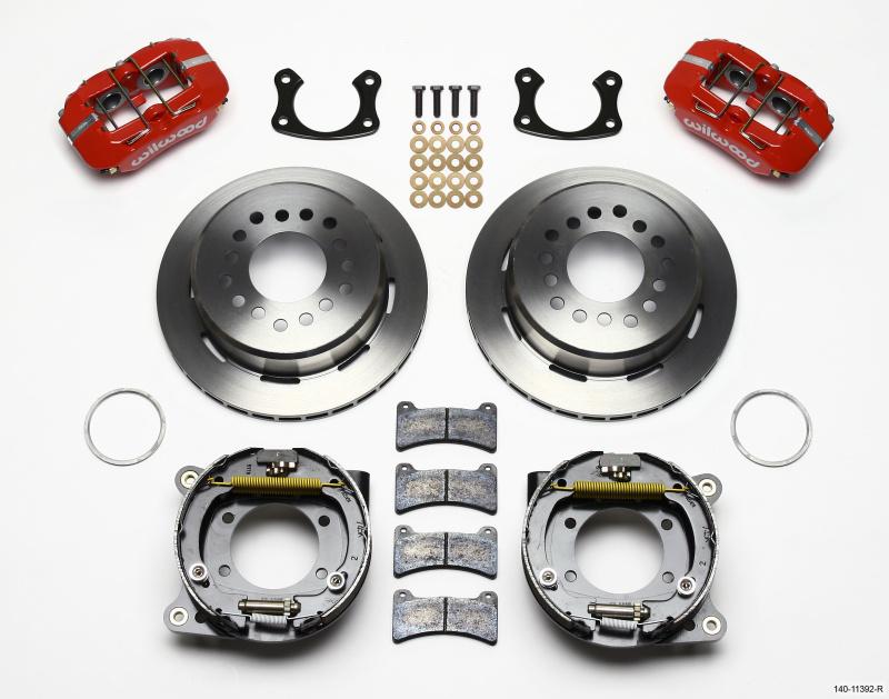 Wilwood Dynapro Low-Profile 11.00in P-Brake Kit - Red New Big Ford 2.50in Off Staggerd Mount 140-11392-R Main Image