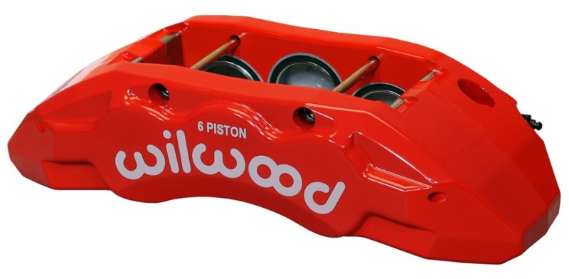 Wilwood Caliper-TX6R- R/H - Red 2.00/1.88/1.88in Pistons 1.38in Disc 120-13815-RD