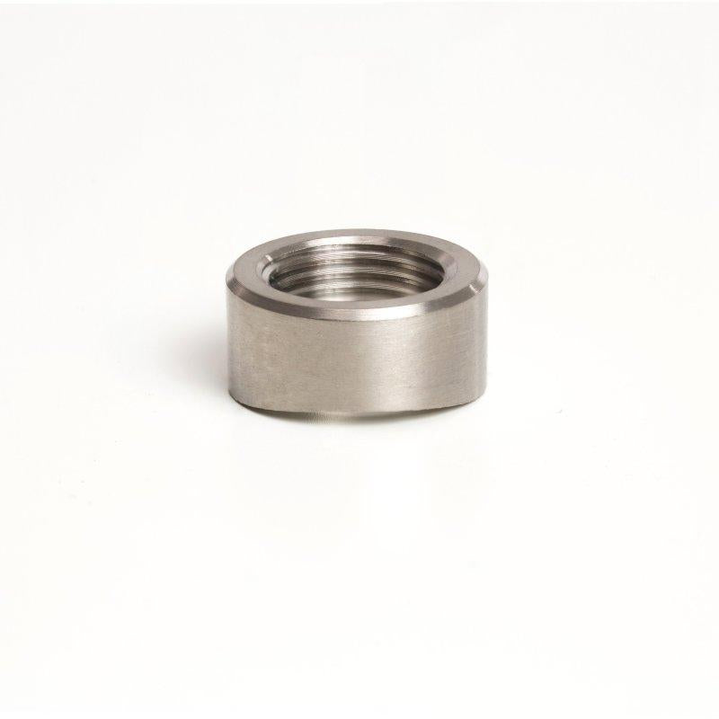 Ticon Industries Titanium O2 Sensor Bung 1.75in to 2.5in Tubing (M18x1.5) - Coped End 104-00100-7000 Main Image