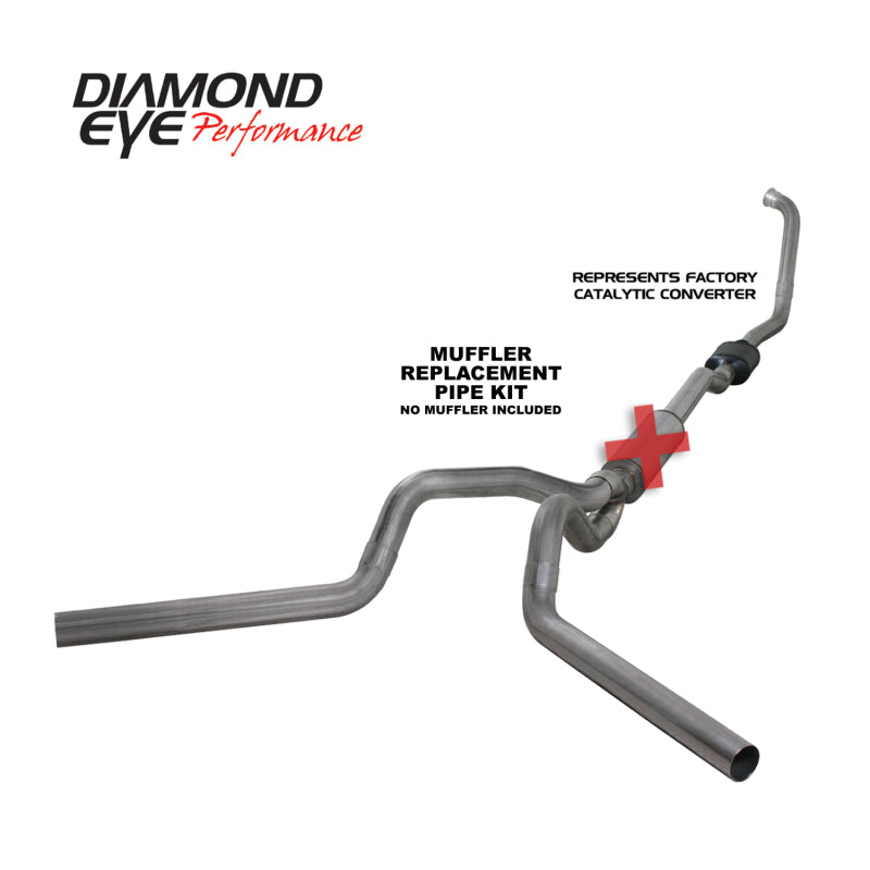 Diamond Eye Performance DEP Turbo Back Exhaust Kit SS Exhaust, Mufflers & Tips Turbo Back main image