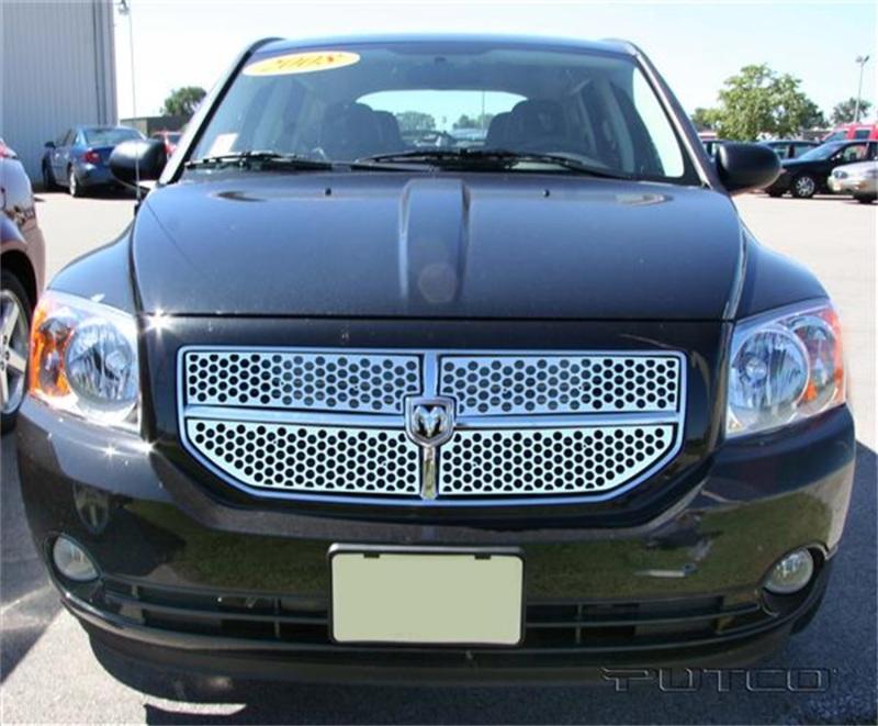 Putco 07-09 Dodge Caliber Punch Stainless Steel Grilles 84171 Main Image