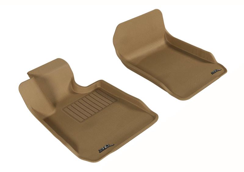 3D MAXpider 2006-2011 BMW 3 Series E90/E92 Kagu 1st Row Floormat - Tan L1BM00611502 Main Image