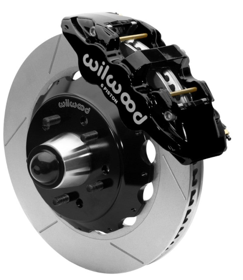 Wilwood Forged Narrow Superlite 6R Front Big Brake Kit 14.00in Rotors 67-86 C1500 - Black 140-15943