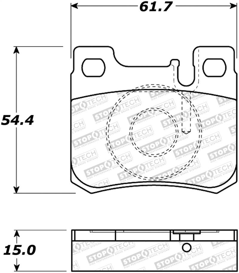 StopTech Street Brake Pads - Front 308.06200 Main Image