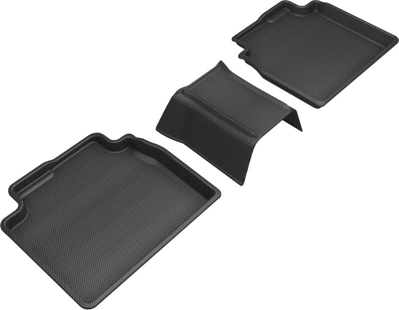 3D MAXpider 2019-2020 Lexus ES/Avalon Hybrid Kagu 2nd Row Floormats - Black L1LX06521509 Main Image