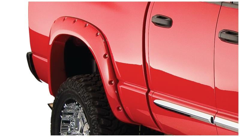 Bushwacker 06-08 Dodge Ram 1500 Fleetside Pocket Style Flares 2pc 97.9/98.3in Bed - Black 50026-02 Main Image