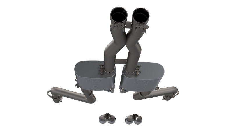 QTP 15-18 Dodge Challenger 5.7L 304SS Screamer Cat-Back Exhaust w/3in Tips 430015 Main Image