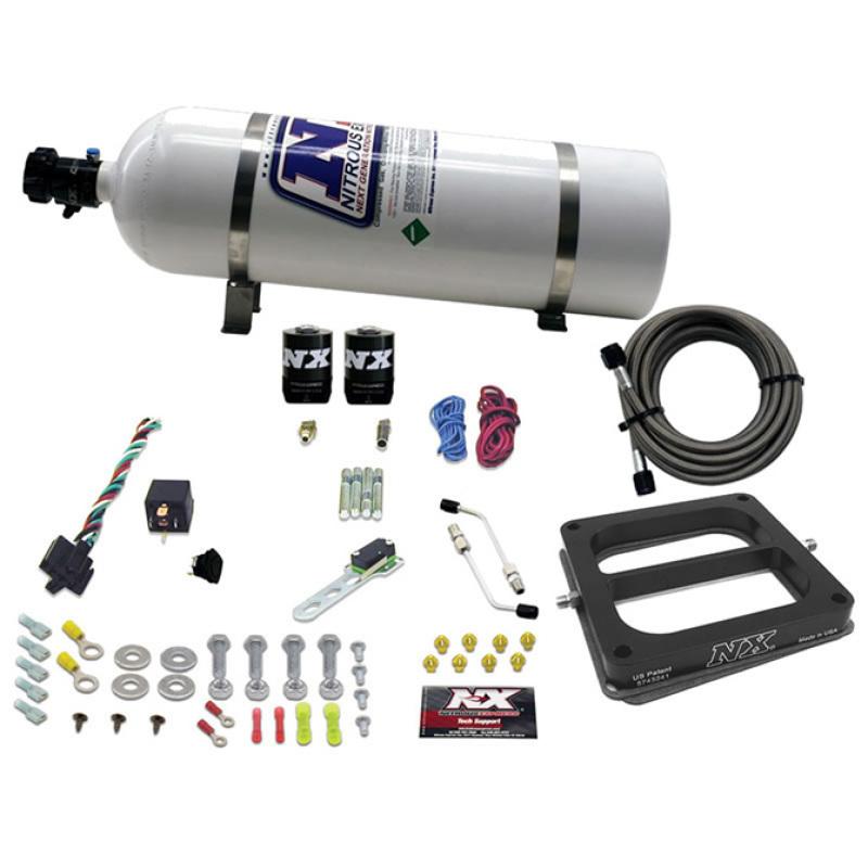 Nitrous Express Dom/Alcohol Nitrous Kit (100-500HP) w/15lb Bottle 50075-15 Main Image