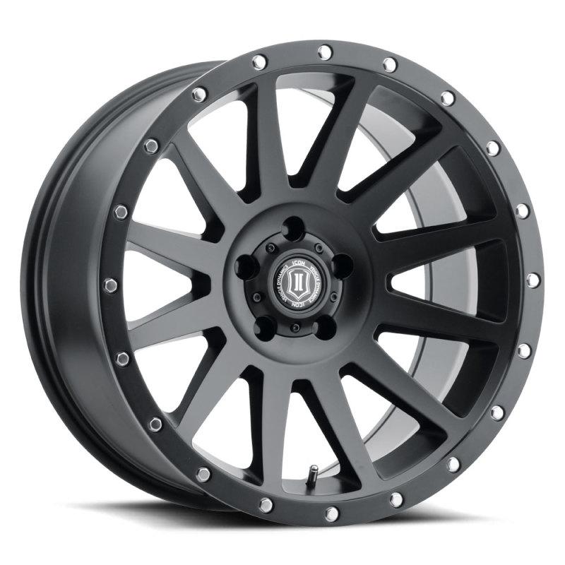 ICON Compression 20x10 5x5 -12mm Offset 5in BS 71.5mm Bore Satin Black Wheel 2020107350SB Main Image