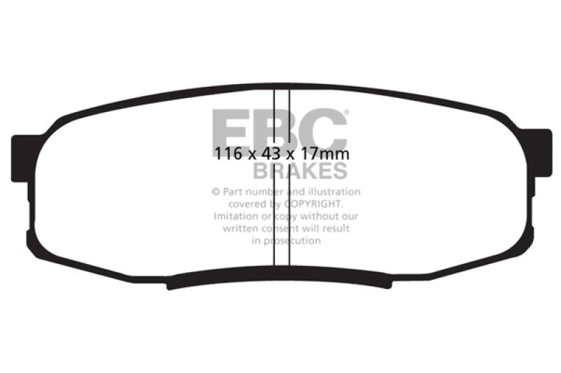 EBC Brakes Bluestuff Street and Track Day Brake Pads DP51816NDX Main Image