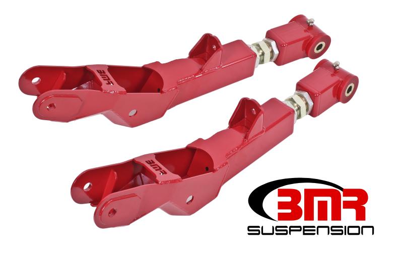 BMR 10-15 5th Gen Camaro Lower Control Arms Rear On-Car Adj. (Polyurethane) - Red TCA029R Main Image