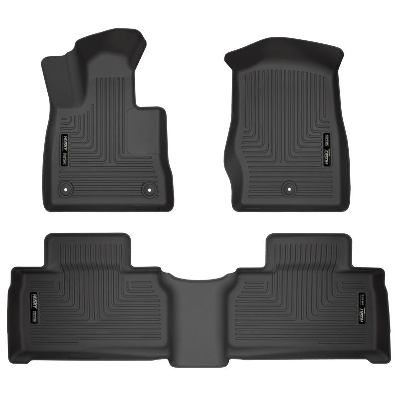 Husky Liners 2020 Ford Explorer Weatherbeater Black Front & 2nd Seat Floor Liners 99321 Main Image