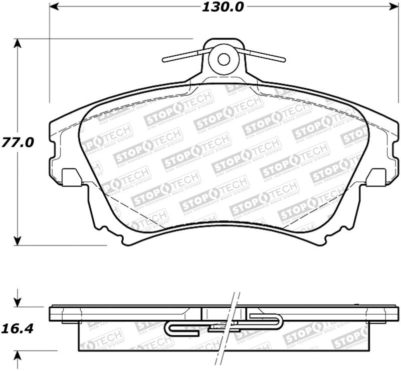 StopTech Street Brake Pads 308.08370 Main Image