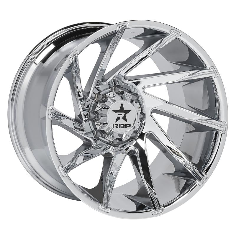 RBP 77R Spike 20x10 5x114.3 BP / 6 BS 10mm Offset 78mm CB (Hub Centric) Chrome Wheel 77R-2010-66+10C Main Image