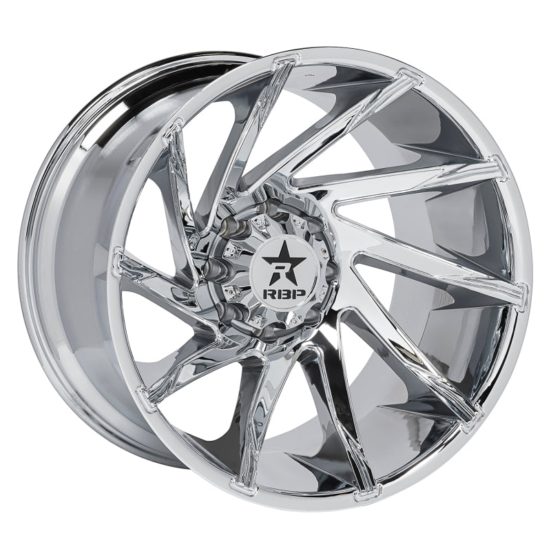 RBP 77R Spike 20x10 5x150 BP / 5.5 BS 0mm Offset 110mm CB (Hub Centric) Chrome Wheel 77R-2010-50-00C