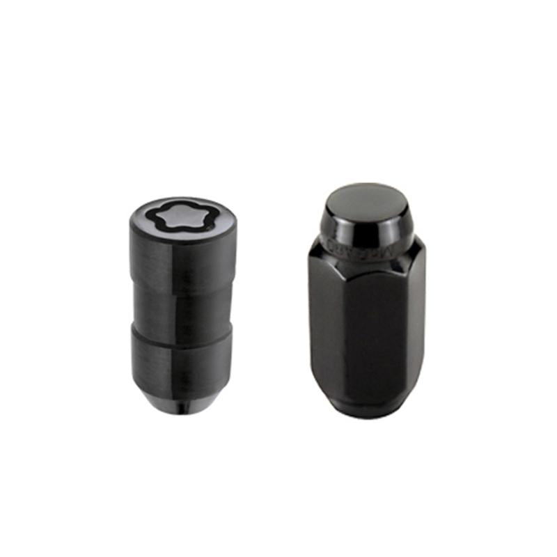 McGard 5 Lug Hex Install Kit w/Locks (Cone Seat Nut) M14X1.5 / 22mm Hex / 1.635in. Length - Black 84527 Main Image