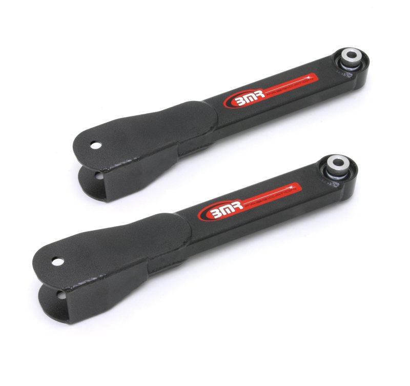 BMR 10-15 5th Gen Camaro Rear Non-Adj. Trailing Arms w/ Spherical Bearings - Black Hammertone TCA027H Main Image