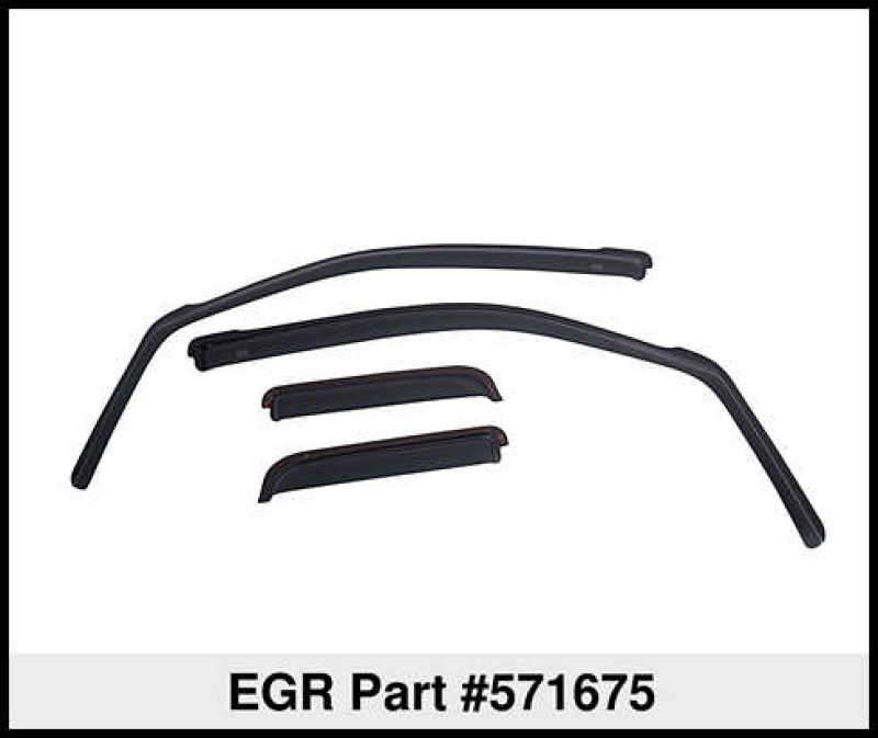 EGR 14+ Chev Silverado/GMC Sierra Dbl Cab In-Channel Window Visors - Set of 4 - Matte (571675) 571675WB Main Image