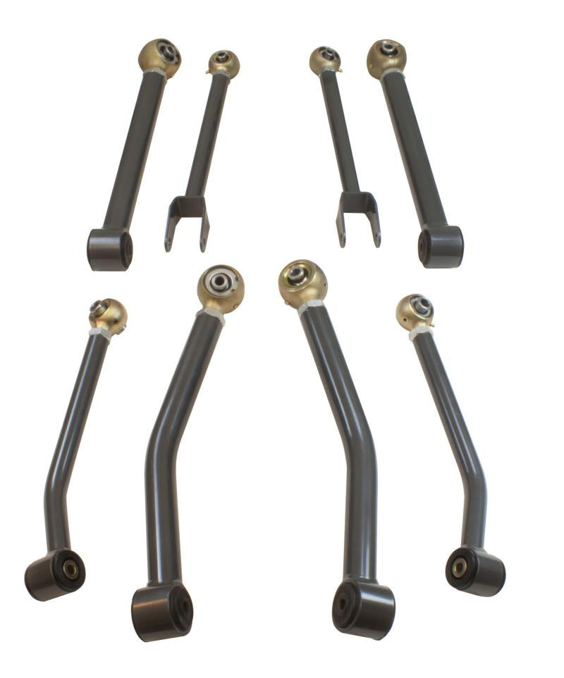 MaxTrac 18-19 Jeep Wrangler JL 2WD/4WD Complete Front & Rear Adj. Control Arm Kit - 8 Pc 859800-8 Main Image