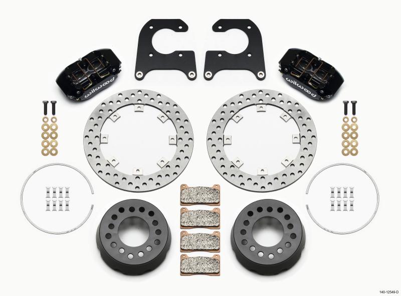 Wilwood Dynapro Lug Mount Single Rear Dynamic Kit SA Drilled M-W/Lamb Ends 1/2in Studs 140-12549-D Main Image