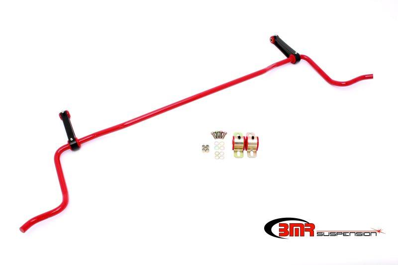 BMR 05-10 S197 Mustang Rear Solid 22mm Sway Bar Kit w/ Bushings & Billet Links - Red SB023R Main Image