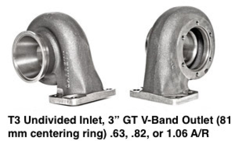 ATP Garrett GT3582R Bearing Turbo .63 A/R w/ T3 Undivided Inlet GT 3in V-band Discharge ATP-GRT-TBO-006-T3UNDIV-.63