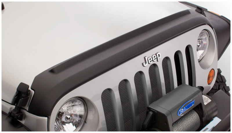 Bushwacker 07-18 Jeep Wrangler (JK) / (JK) Unlimited Trail Armor Hood Guard - Black 14061