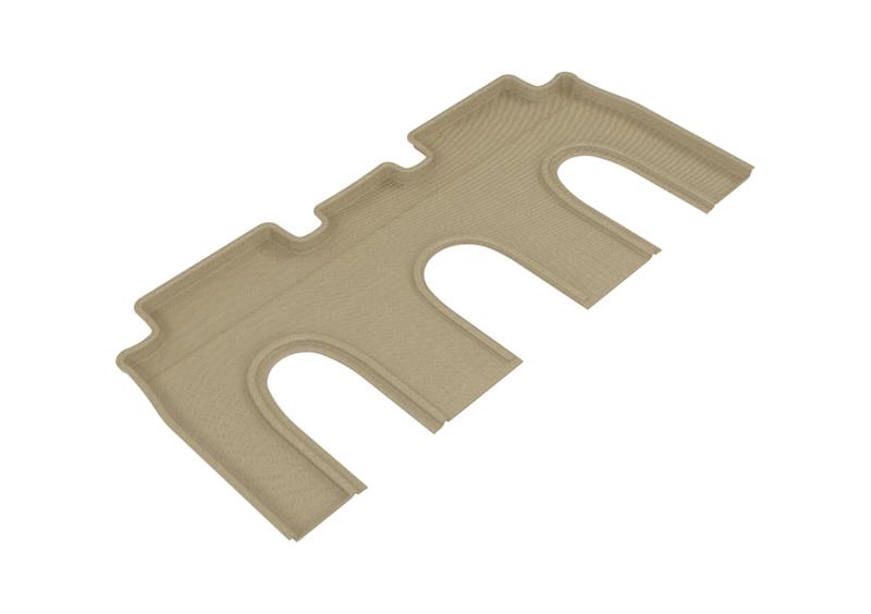 3D MAXpider 2016-2017 Tesla Model X Non-Folding 7-Seats Kagu 2nd Row Floormats - Tan L1TL00221502 Main Image