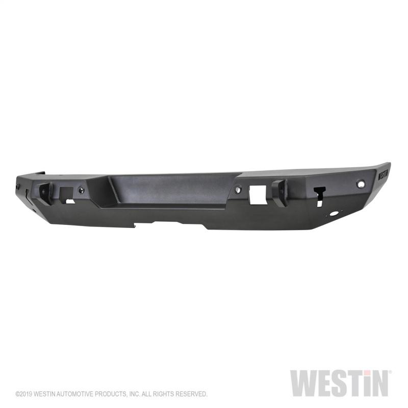 Westin 18-19 Jeep Wrangler JL WJ2 Rear Bumper w/  Sensors (Excl. Wrangler JK) - Textured Black 59-82045 Main Image