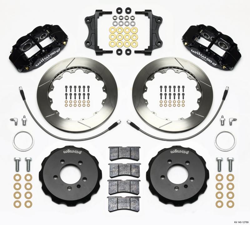 Wilwood Narrow Superlite 6R Front Hat Kit 12.88in 06-12 Volkswagen GTI w/ Lines 140-12789 Main Image