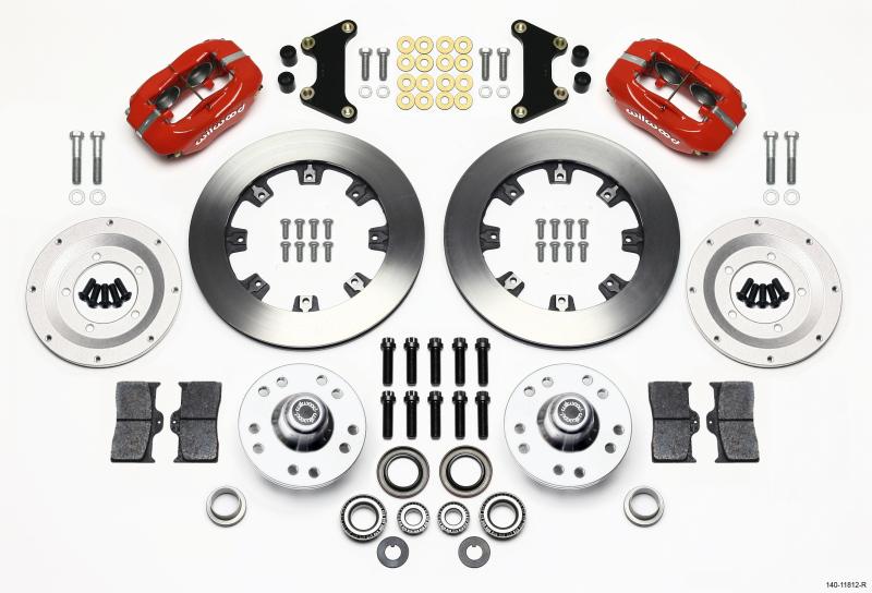 Wilwood Forged Dynalite Front Kit 12.19in Red 49-54 Chevy/53-62 Corvette (*Line Kit Needed*) 140-11812-R Main Image