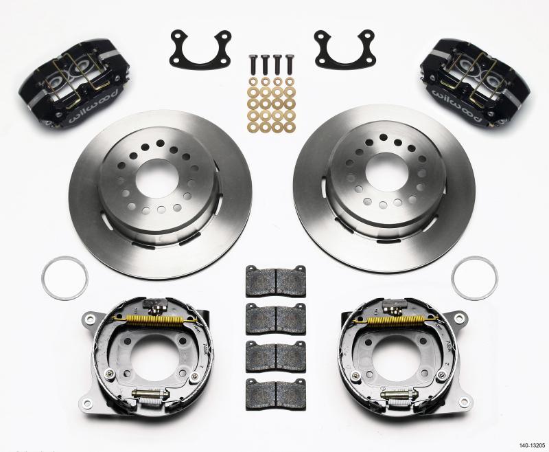 Wilwood Dynapro Dust-Boot P/S Park Brake Kit Small Ford 2.66in Offset 140-13205 Main Image