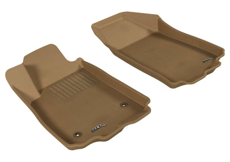 3D MAXpider 2012-2020 Chevrolet Sonic Kagu 1st Row Floormat - Tan L1CH02911502 Main Image