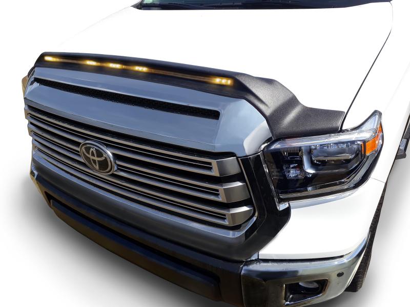 AVS 2014-2019 Toyota Tundra Aeroskin Low Profile Hood Shield w/ Lights - Black 753094 Main Image