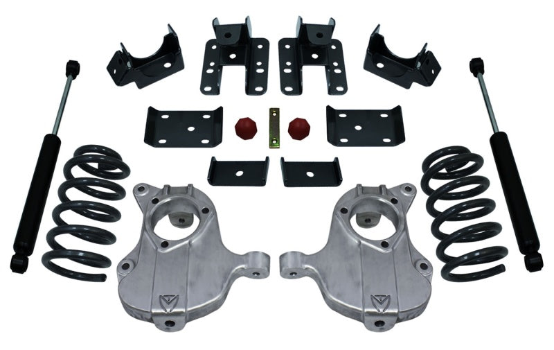 MaxTrac 16-18 GM C1500 2WD Extended/Crew Cab w/Stamped Steel Susp. 3in/5in MaxPro Lowering Kit KA331535-8